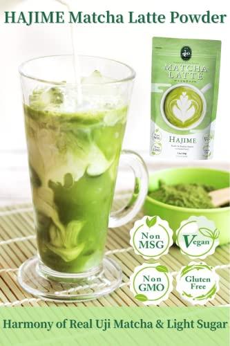 BJDesign BJDesign Matcha Latte Powder “HAJIME” Sweetened Matcha Green Tea Powder - Authentic Japanese Origin - Non MSG, Non GMO, Vegan, Gluten Free (5.3 Ounce)