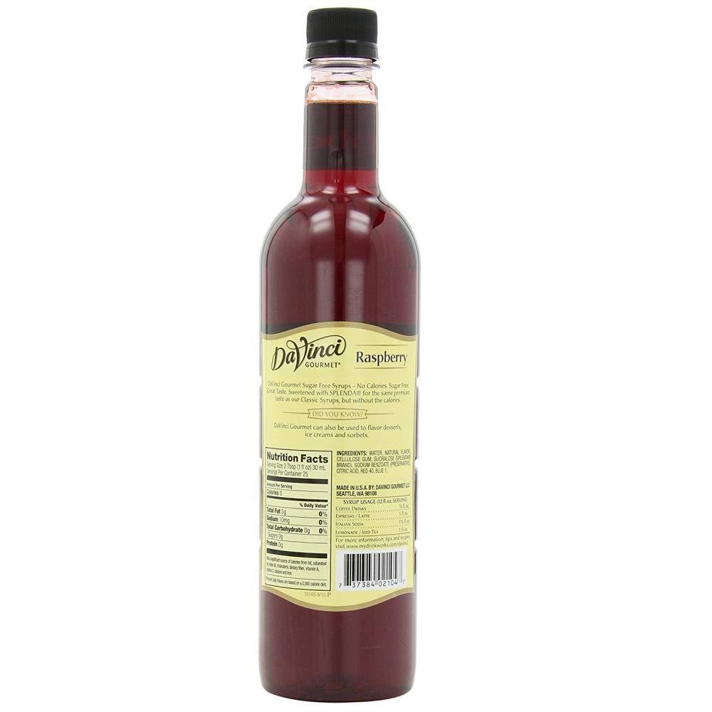 DaVinci Gourmet DaVinci Syrup - SUGAR FREE - Raspberry - PET - 25.4 oz