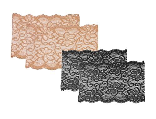 Bandelettes Bandelettes Original Patented Elastic Anti-Chafing Thigh Bands *Prevent Thigh Chafing* BeigeDolce Black Dolce Bundle Size A