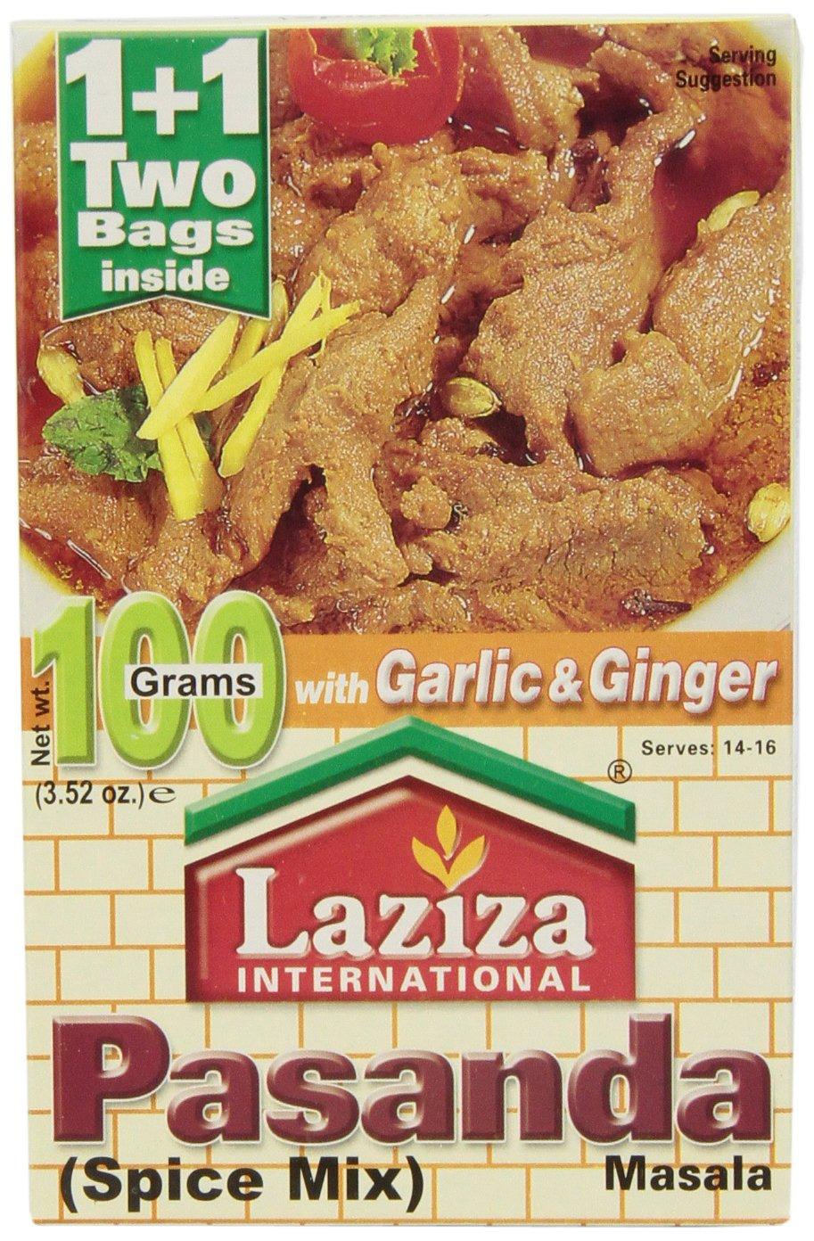 Laziza Laziza Pasanda Masala, 100-Gram Boxes (Pack of 6)