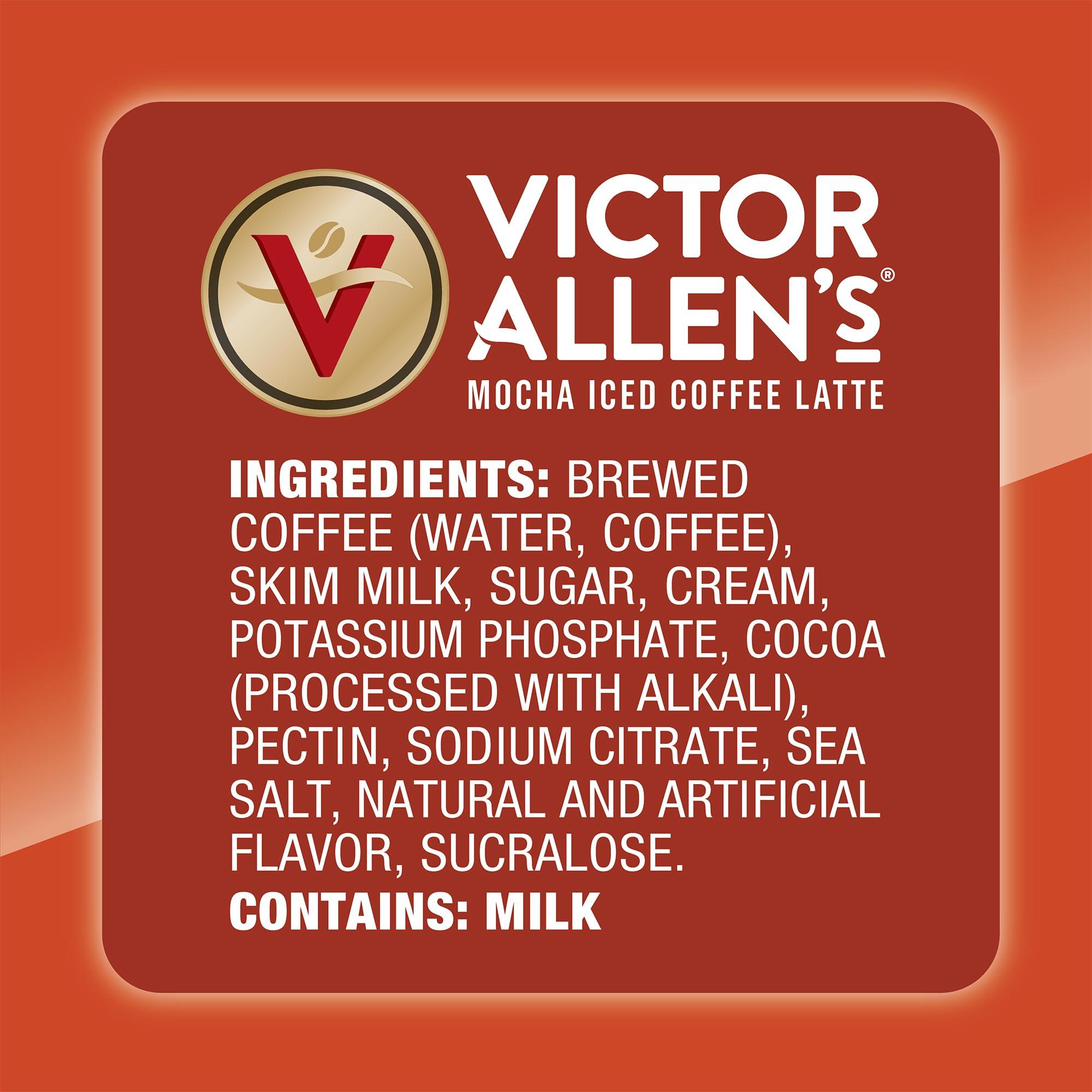 Victor Allen\'s Coffee Victor Allen\'s Coffee Mocha Iced Canned Coffee Latte, 11oz Cans (12 Pack)
