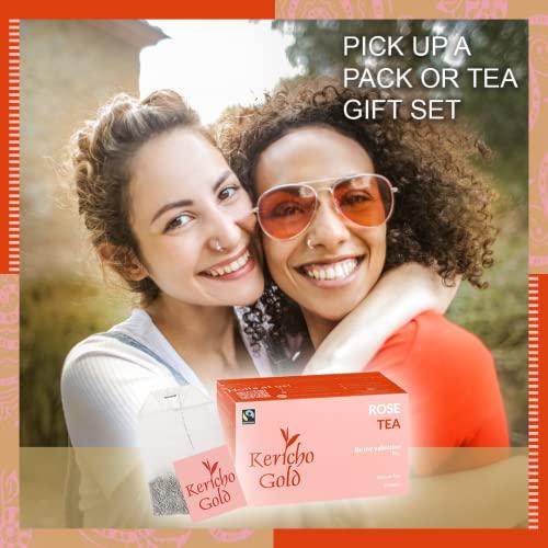 Kericho Gold Kericho Gold "Be my Valentine” Rose Tea Bags - Black Tea Base - Flavorful Taste - Rich in Anti-Oxidants - No Artificial Flavoring -Attitude Teas (1) (1 Pack)