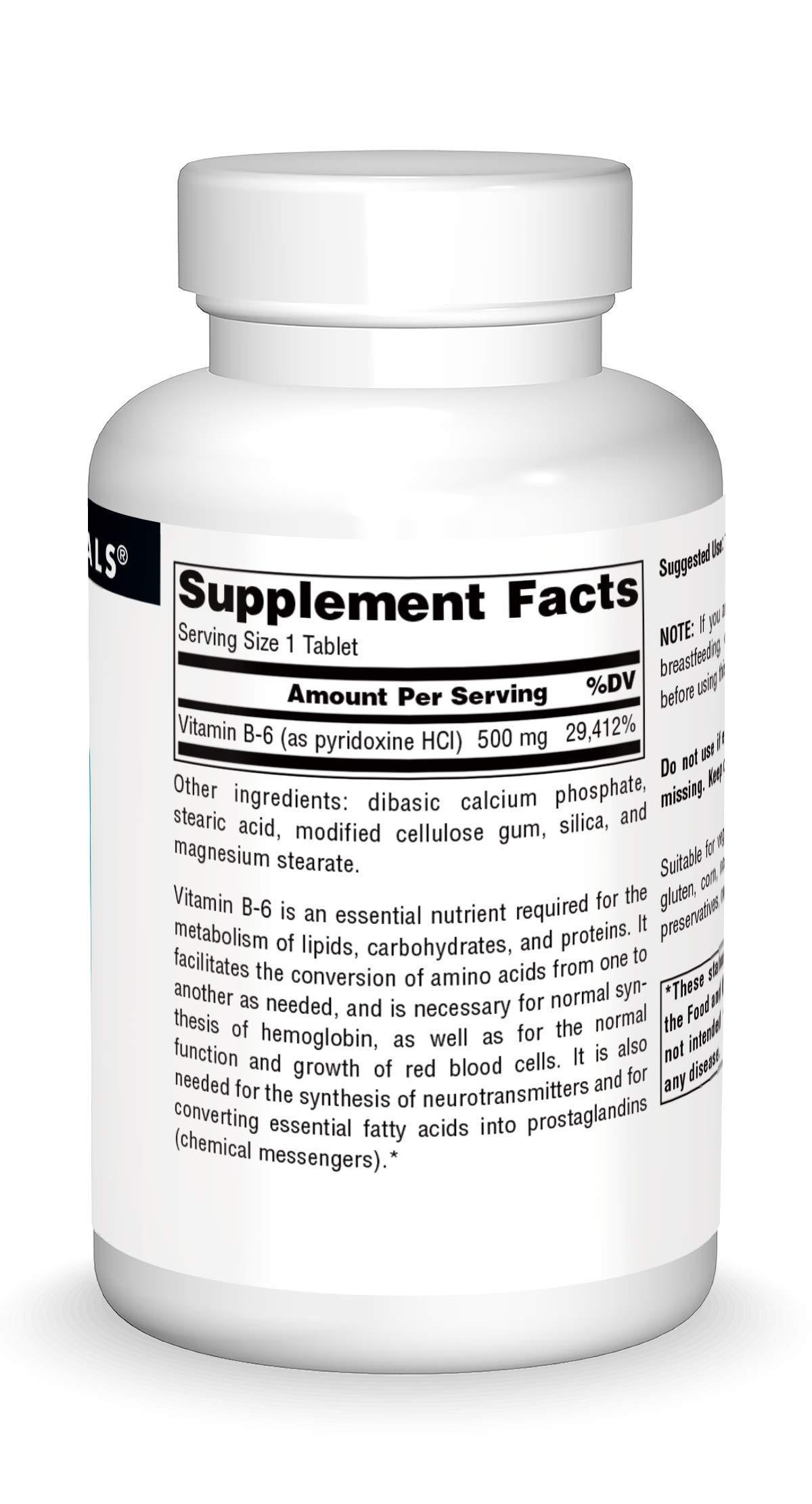 Source Naturals Source Naturals Vitamin B-6, Immune System Support* -500 mg, 100 Tablets