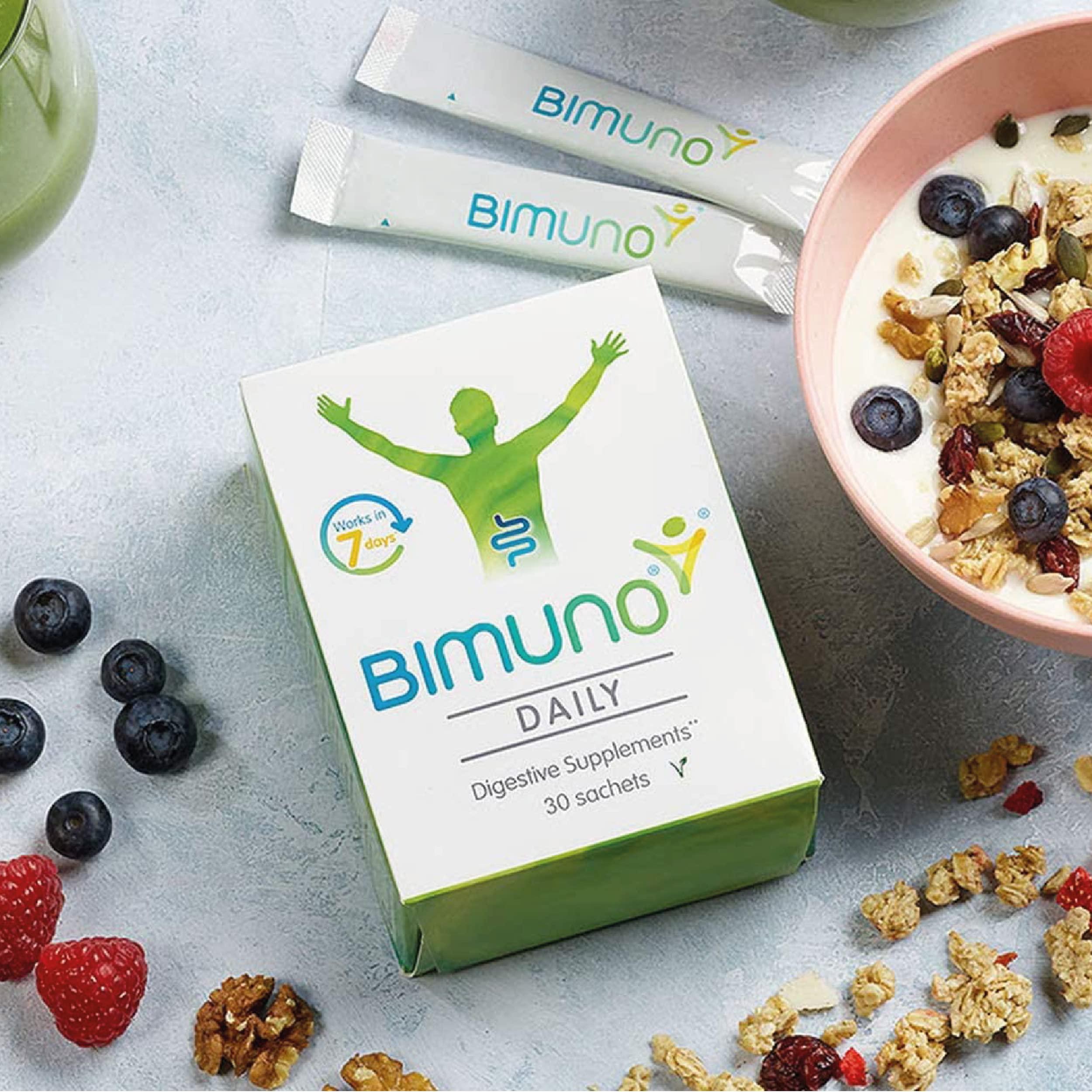 BIMUNO BIMUNO Original | Daily Gut Health Prebiotic | High Fiber Supplements, Vegetarian, Halal | 3 Pack (90 Sticks)