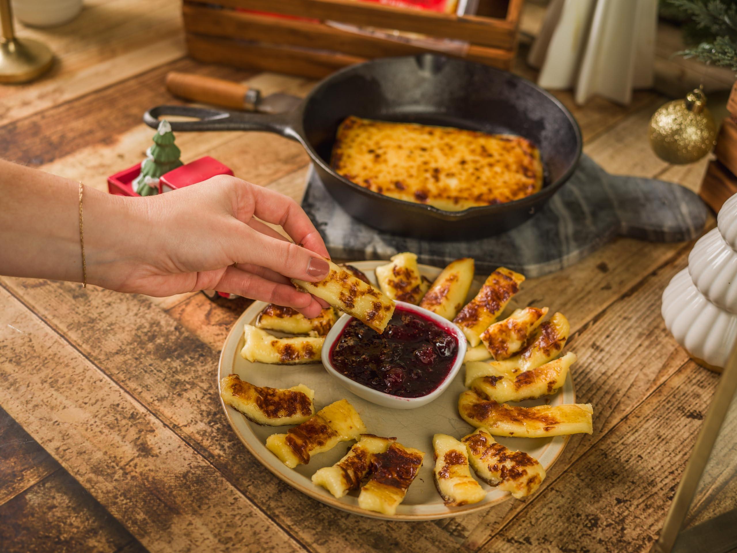 CHEESE BROTHERS INC Cheese Bros. Golden Baked Bliss Cheese | Made in Wisconsin | Heat & Eat | Fresh & Crispy | 4 Pack