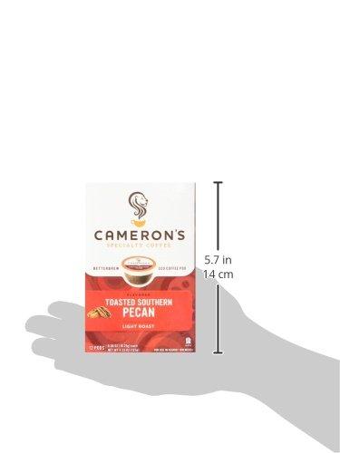 Cameron's Coffee Cameron's Coffee Single Serve Pods, Flavored, Toasted Southern Pecan, 12 Count (Pack of 1)