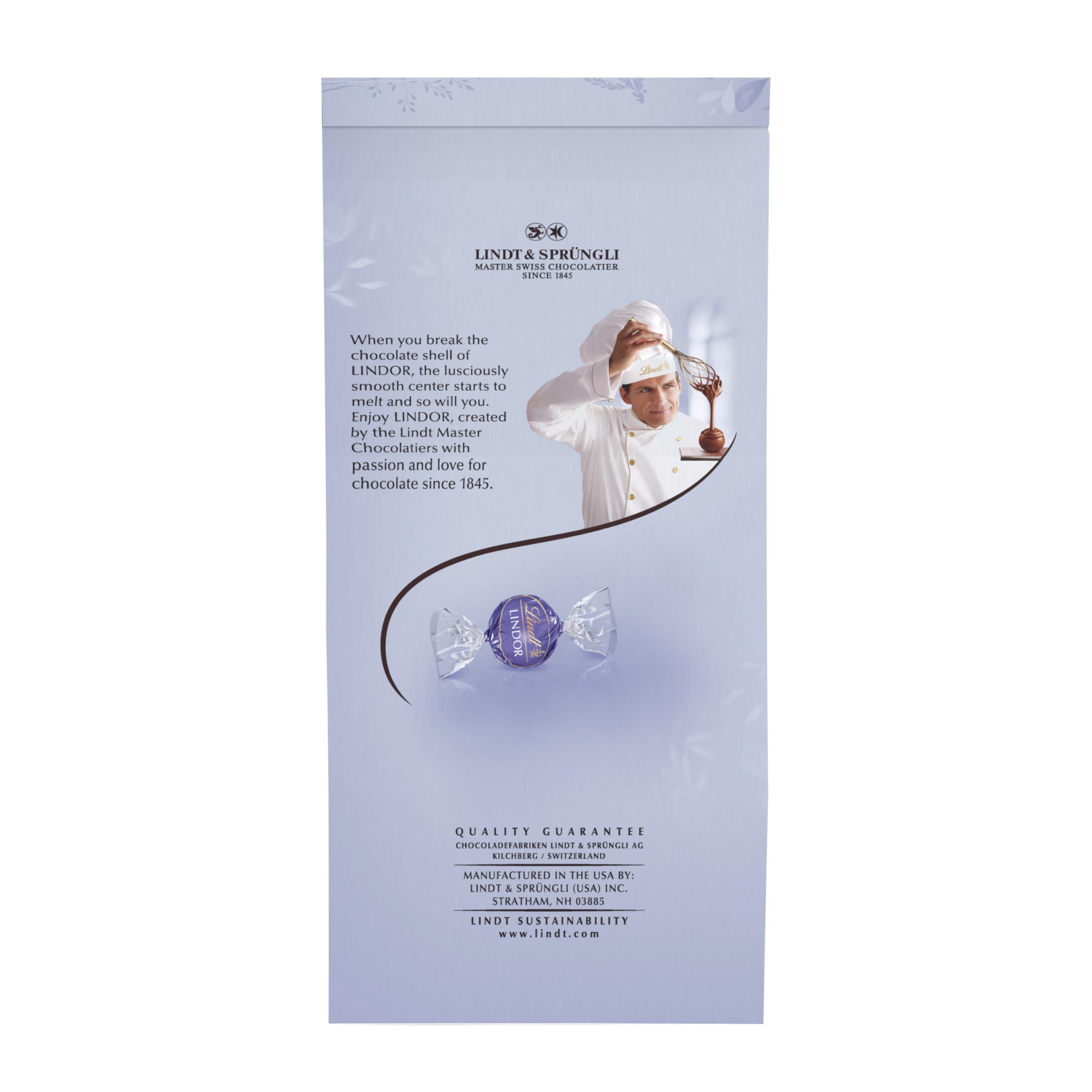 Lindt Lindt LINDOR Easter Blueberries & Cream White Chocolate Truffles, White Chocolate Candy With Blueberries and Cream Truffle Filling, 19.0 oz. Bag