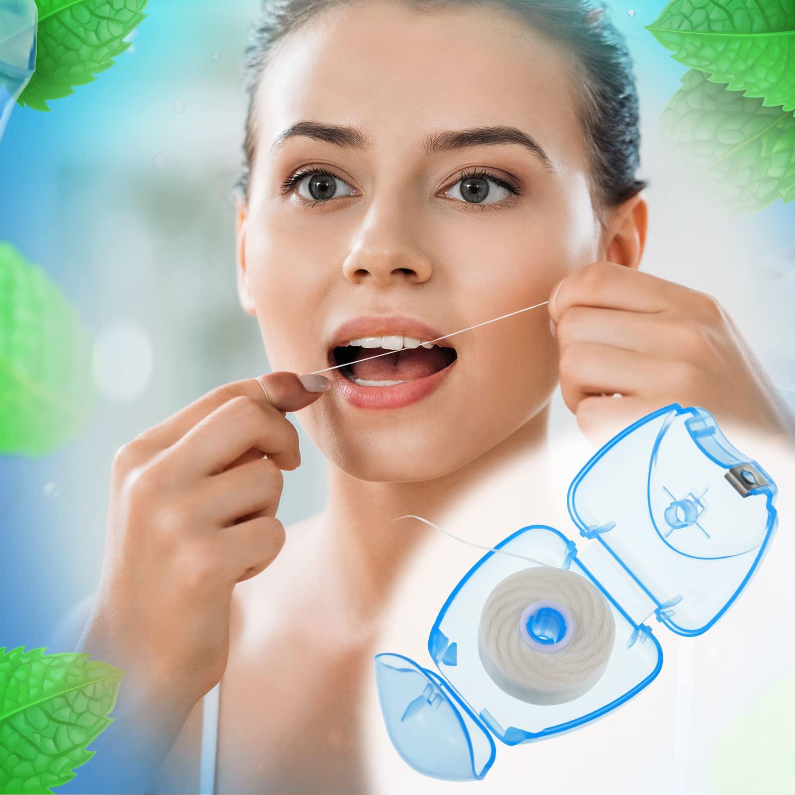 Patelai Patelai 24 Boxes Dental Floss Bulk Travel Floss Mini Dental Floss Mint Waxed Dental Floss for Adults, Each 164 ft/ 50 Meters