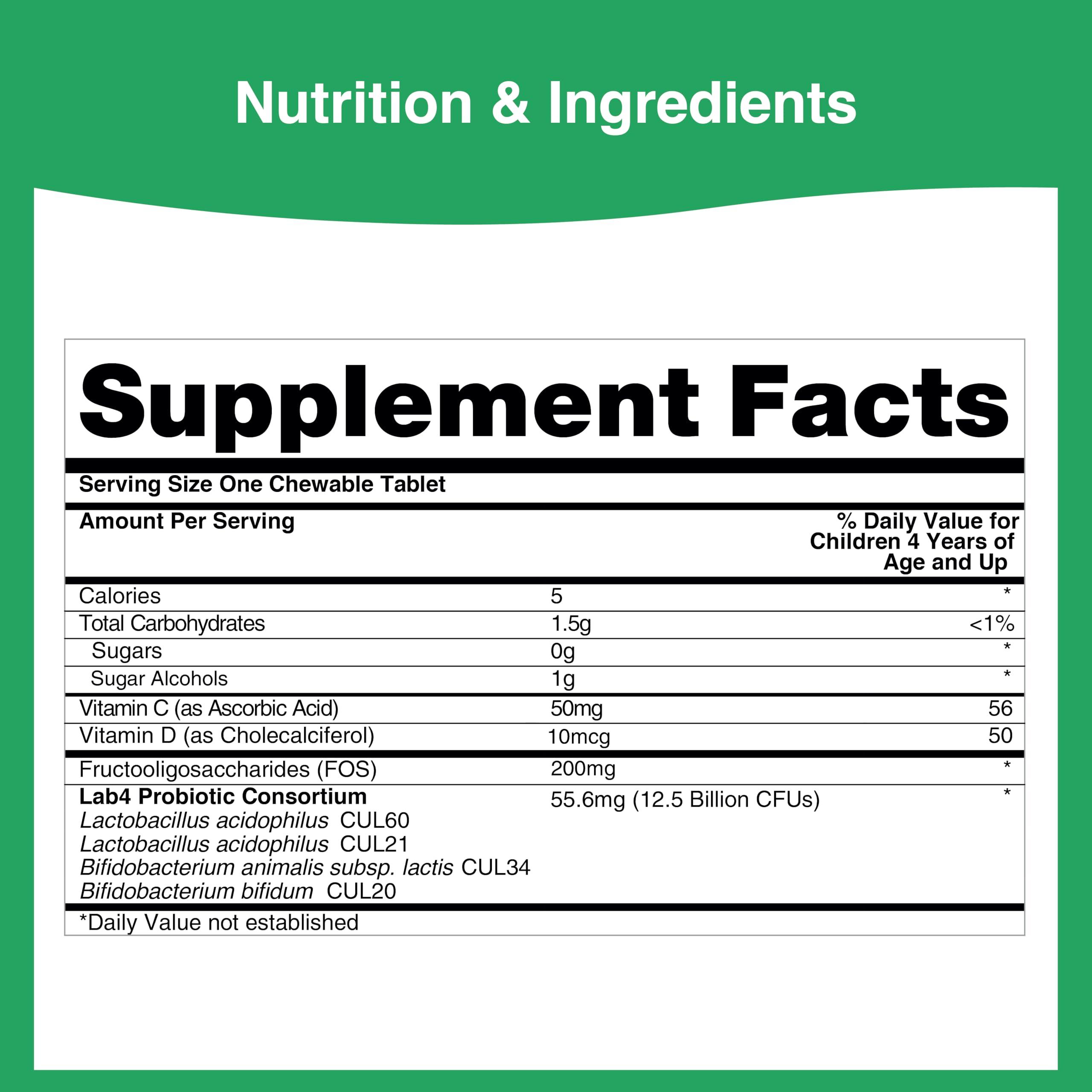 Pro-Ven Pro-Ven | Probiotics Fit for School | 30 Tasty Strawberry Flavored Chewable Tablets | Designed for Children Age 4-16 | 12.5 Billion CFUs Supports Immune System and Digestive Health
