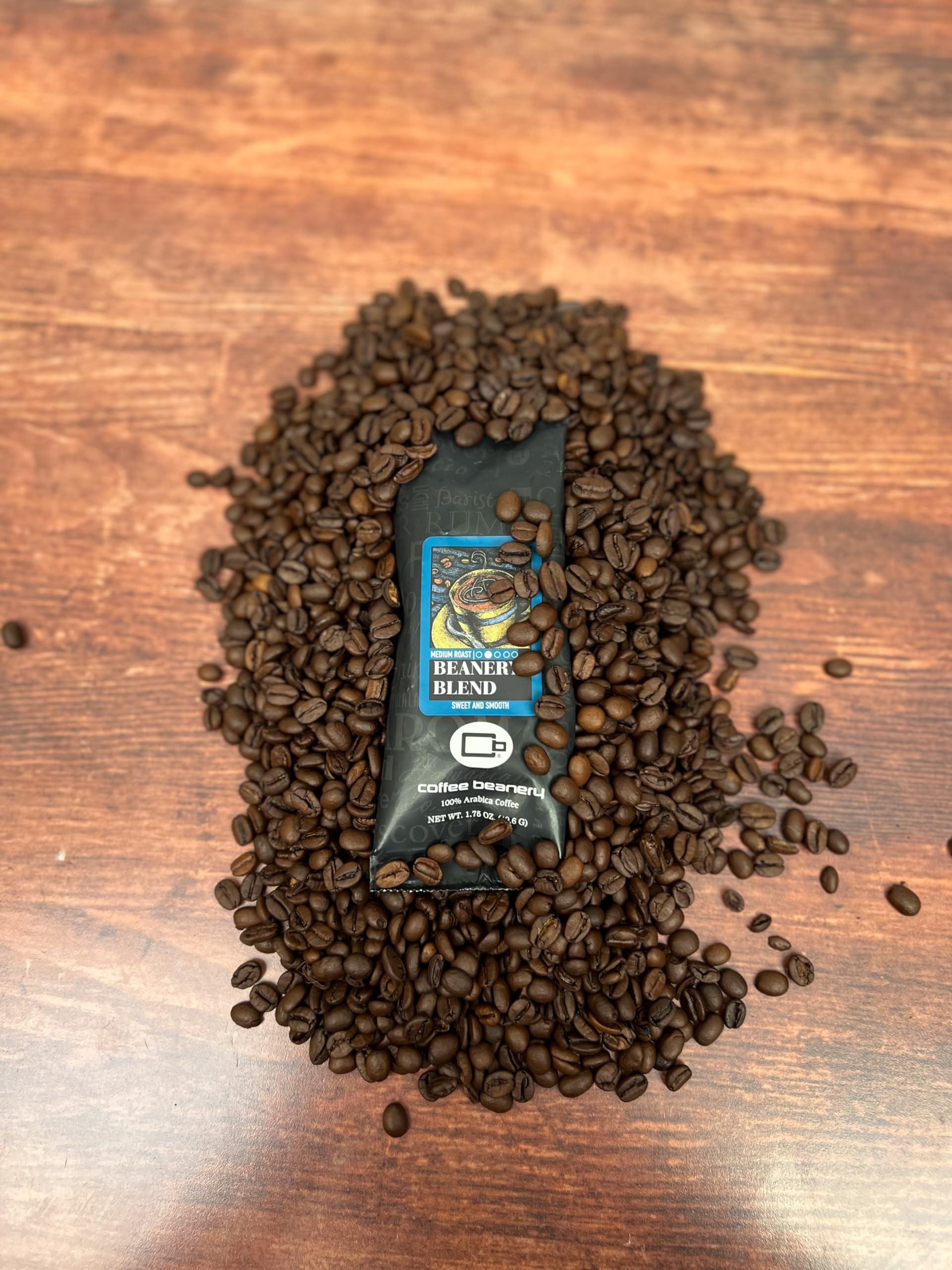 Coffee Beanery Beanery Blend Specialty Coffee | 1 bag - 1.75oz Try Me Size Coffee Sampler | Light Medium Roast