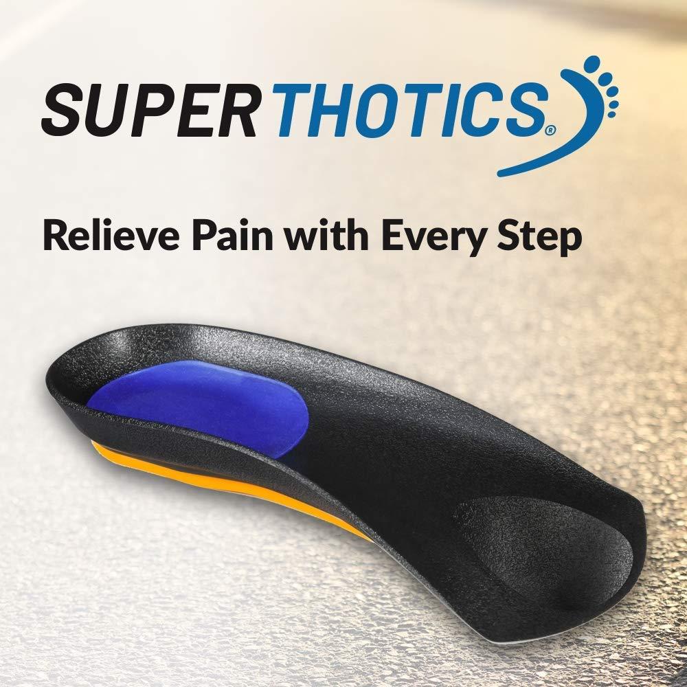 Superthotics Superthotics by WalkFit Customizable Orthotic Inserts Arch Support Shoe Insoles for Men & Women Relieve Plantar Fasciitis, Foot, Hip, Knee & Back Pain. Restore Balance, Stability & Comfort