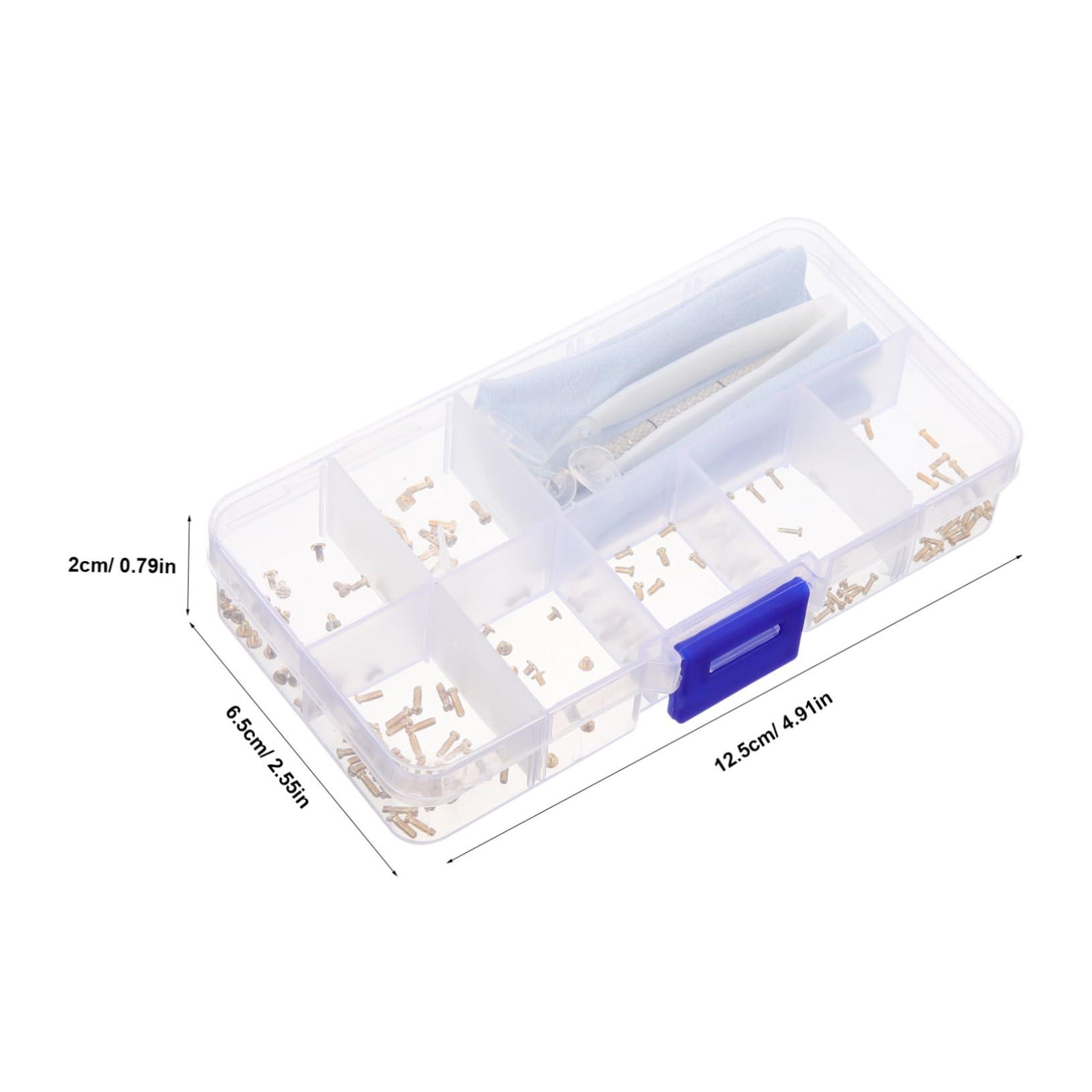 FOMIYES FOMIYES 1 Set Eyeglass Screws Screw Driver Kit Power Screws for Eyeglasses Watch Screws Electronics Small Screws Eyeglass Cleaning Kit Electricians Screwdriver Ratchet Repair Hole Plastic