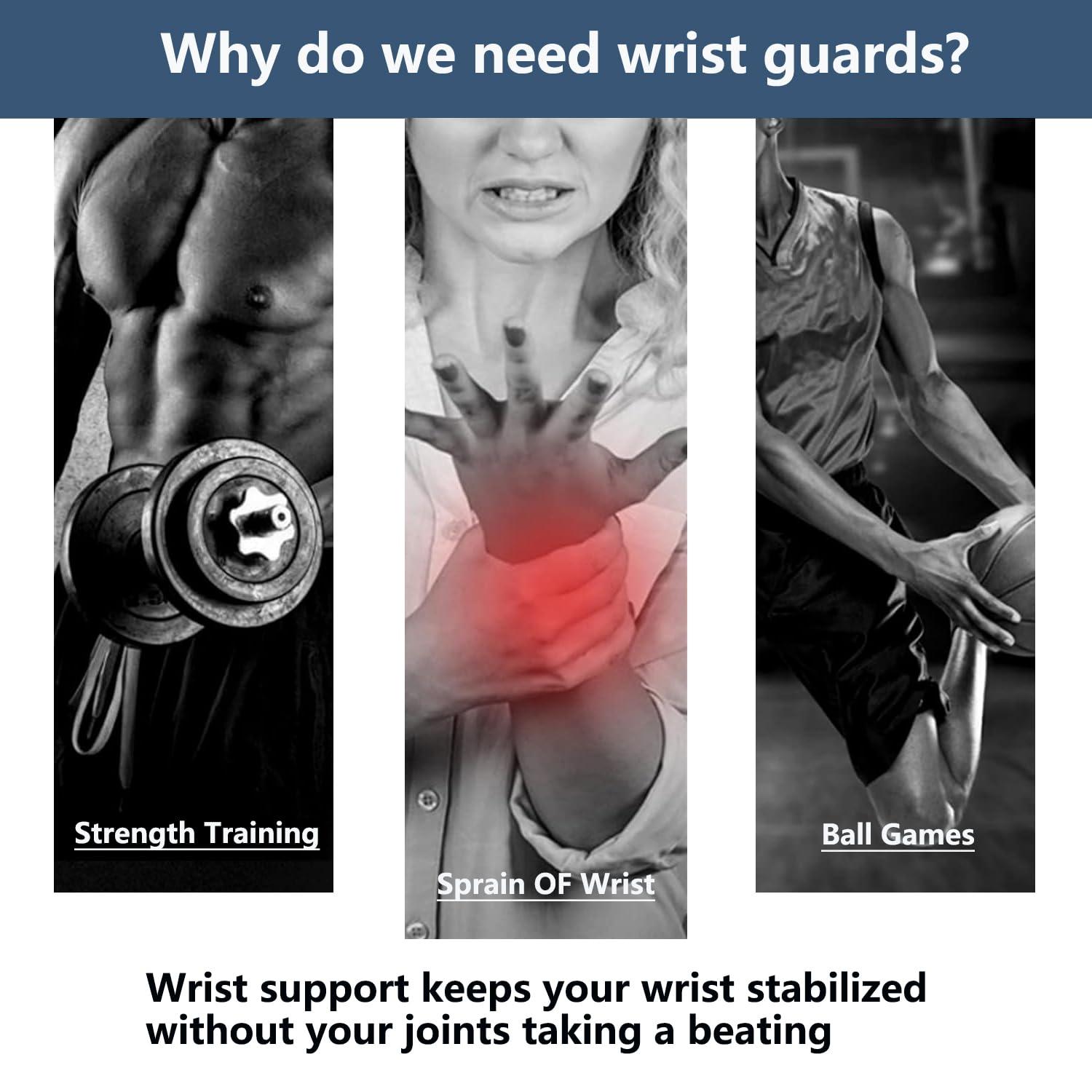 Cinlitek Cinlitek 2 Pack Wrist Wraps for Sports Protection and Pain Relief, Adjustable Wrist Support Strap for Tendonitis, Working Out, Weightlifting,Strength Training,Kettlebell,Unisex(Skin)