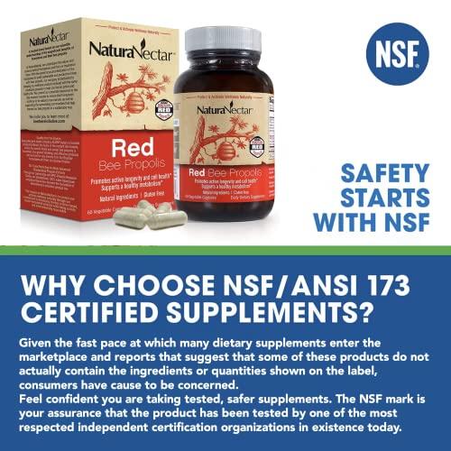 NaturaNectar NaturaNectar Natural Bee Propolis Bundle - Green and Red Propolis - for Immune and Memory Support* and a Healthy Metabolism* - 60 Capsules per Bottle