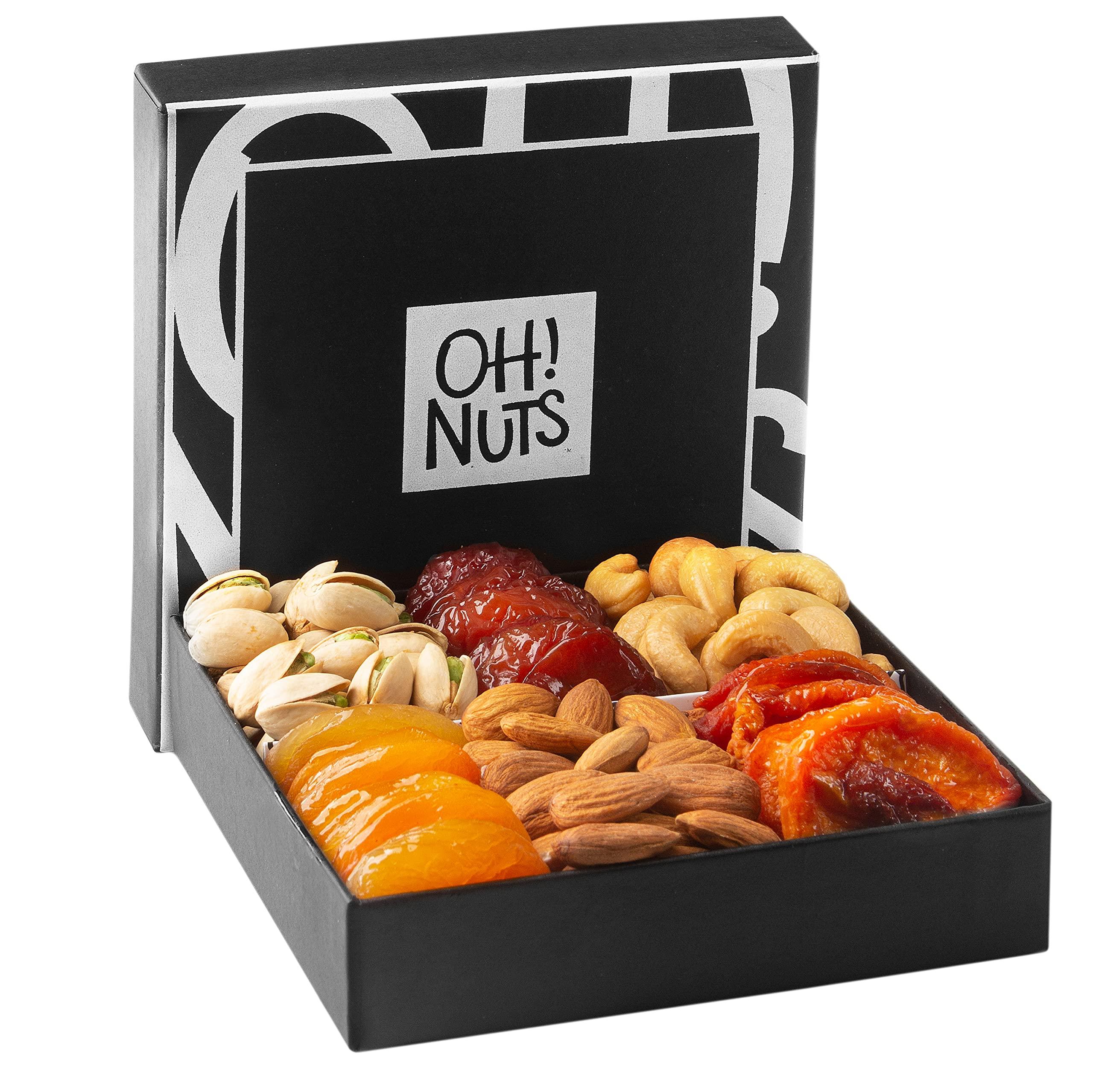 Oh! Nuts Dried Fruit and Nuts Gift Basket Assorted - Holiday Snack Box for Birthdays, Anniversaries, Care Packages by Oh Nuts