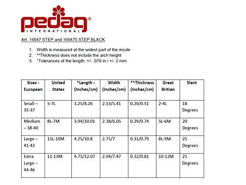 pedag pedag Step | Arch Support Inserts | Durable Foot Arch Support for Flats | Arch Pad and Inserts for Shoes | Self-Adhesive | Ideal for Comfort and Relief | Tan Leather | Extra Large
