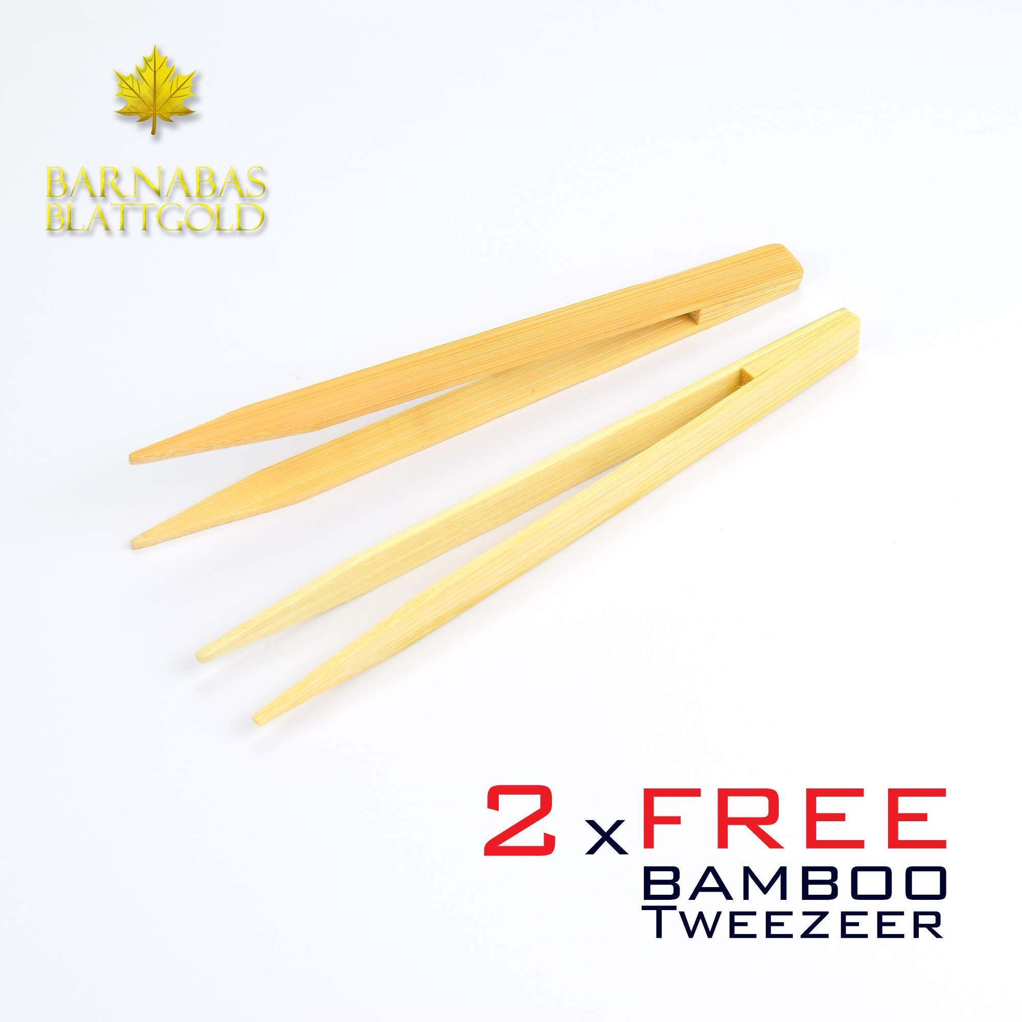 BARNABAS BLATTGOLD Barnabas Blattgold Genuine Edible Gold Flakes,150mg/Jar, Edible Gold Leaf for Cake Decorations, for Baking, for Drinks and for Food