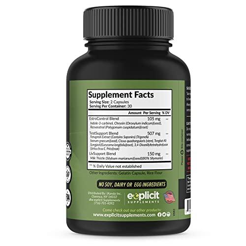 eXplicit Supplements eXplicit Supplements Keep Those Gains PCT 3-in-1 - Post Cycle Therapy - 60 Capsules