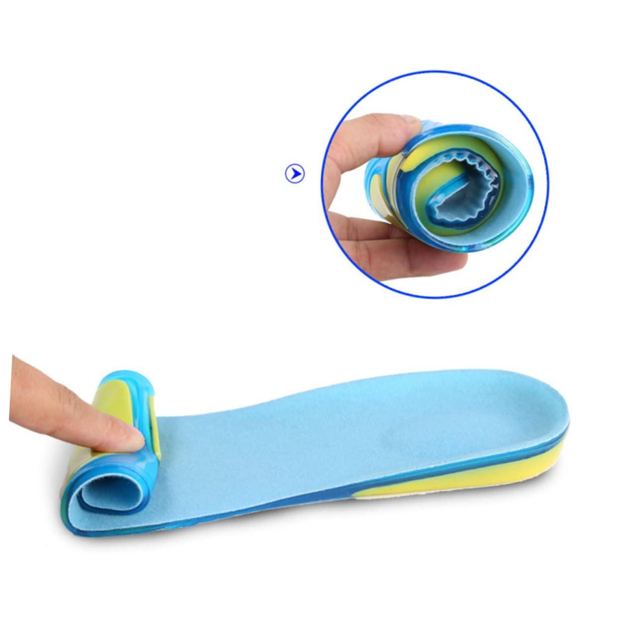 Anneome Anneome Thickening Shock-Absorption Insoles for Sports Shoes Breathable Surface Anti-Slip Pad Size M Multi-Use for Running Hiking Basketball