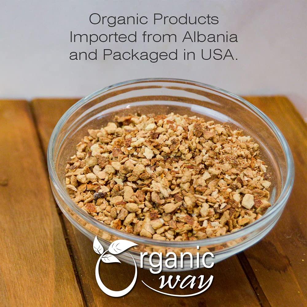Organic Way Organic Way Dried Orange Peel Cut & Sifted (Citrus sinensis) - European Wild-Harvest | Organic & Kosher Certified | Vegan, Non GMO & Gluten Free | USDA Certified | Origin - India (1/2LBS / 8Oz.)