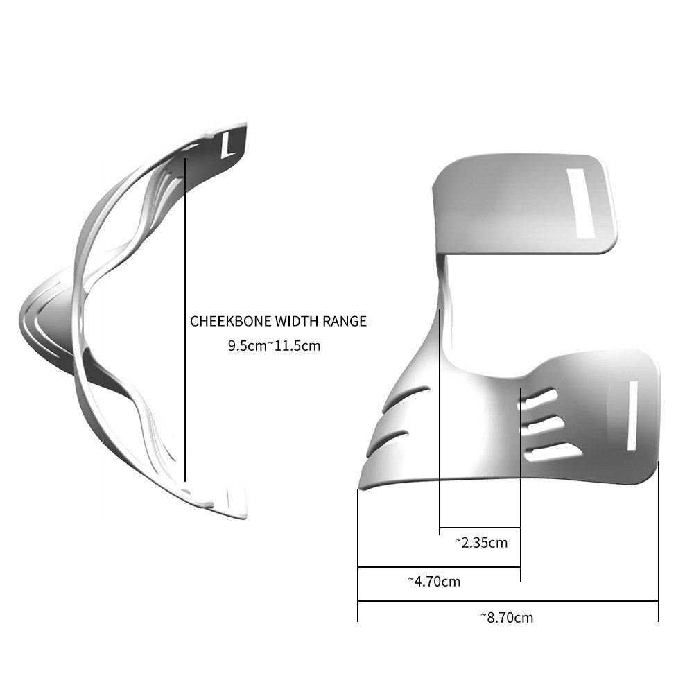 QianCheng Qiancheng Nose Guard with Padding 4 Pack 16 FT Waterproof Kinesiology Tape Face Shield for Broken Nose for Sports Athletes for Women and Teenagers