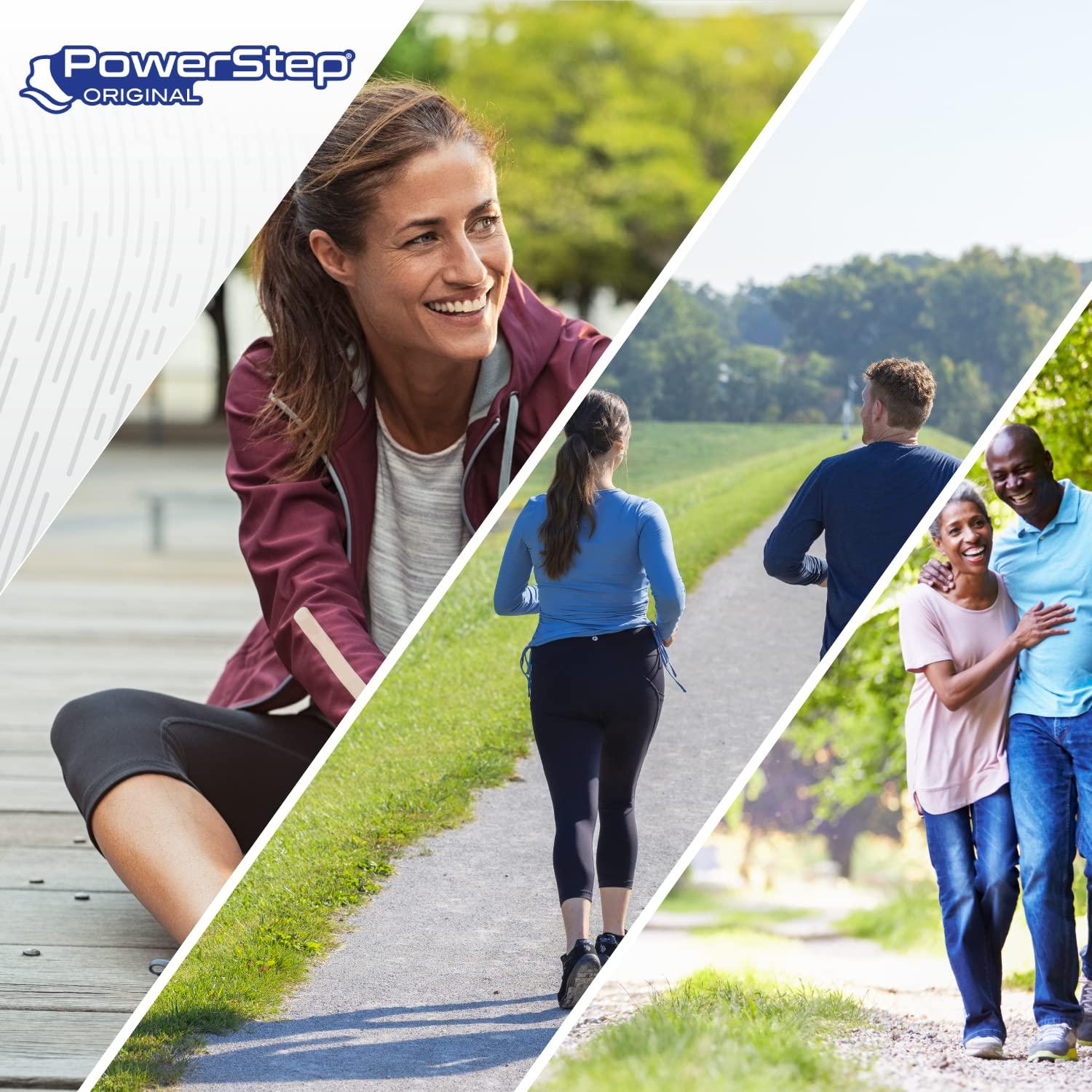 Powerstep PowerStep Original Insoles - Arch Pain Relief Orthotics for Tight Shoes - Foot Support for Plantar Fasciitis, Mild Pronation and Foot & Arch Pain - Shoe Inserts for All (M 3-3.5 W 5-5.5)