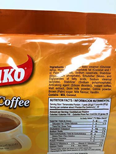 Kopiko Kopiko Instant 3 in 1 Brown Coffee - 30 Packets/Bag (26.5 Oz per Pack), Pack of 2