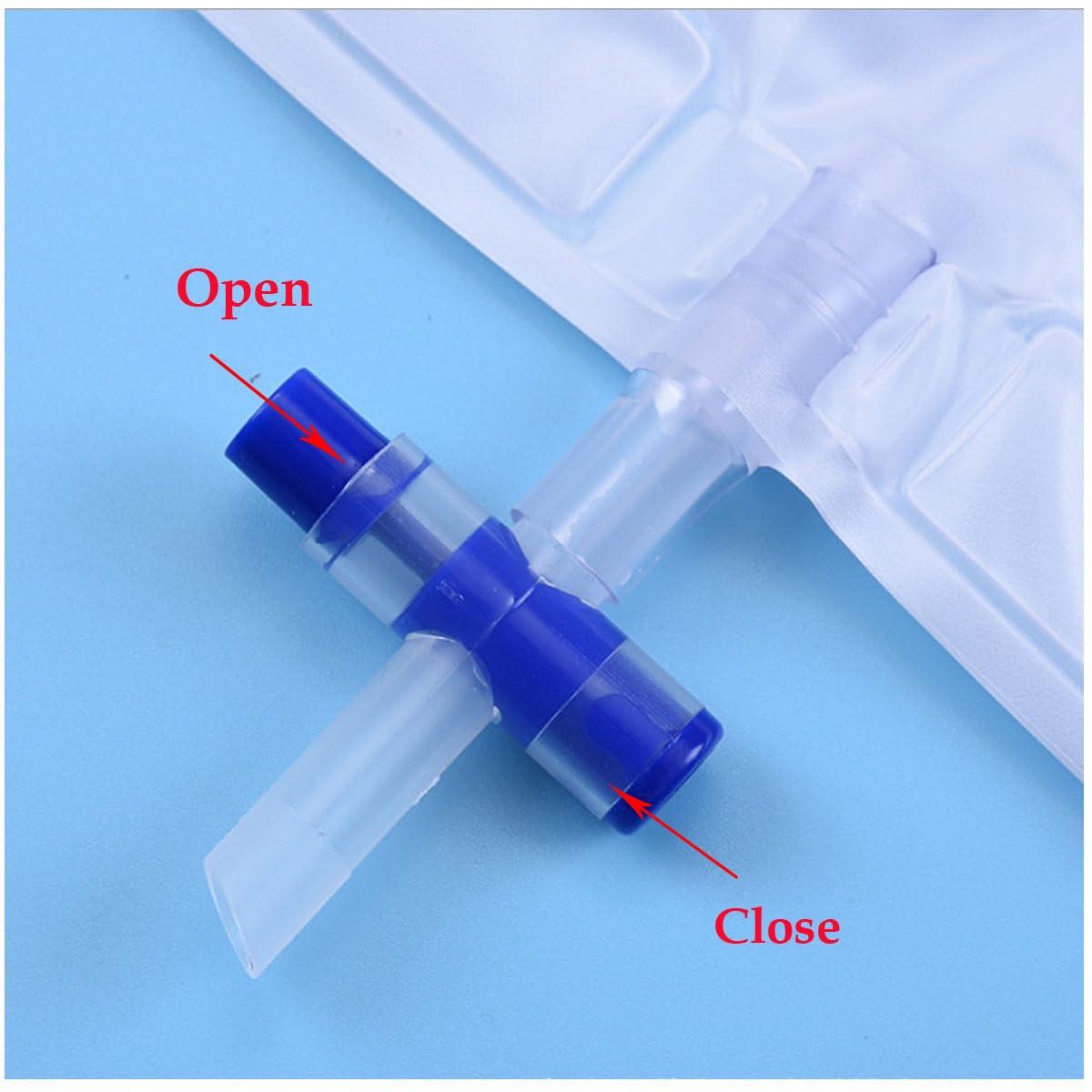 YEYSXSY Latex Condom Catheter External Self Sealing Set 10pcs Male Condom 1pcs 1000ml Urine Bag 1pcs 2000ml Drainage Bag(35mm/1.38inch)