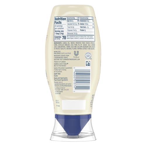 HELLMANN'S Hellmann\'s Vegan Dressing and Spread Vegan 1 Ct for a Rich, Creamy Plant-Based Alternative to Mayo Same Great Taste, Plant Based, Free From Eggs 11.5 oz