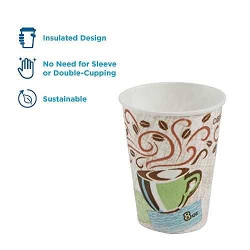 Dixie Dixie - PerfecTouch Hot Cups, Paper, 8 oz., Coffee Dreams Design, 50/Pack