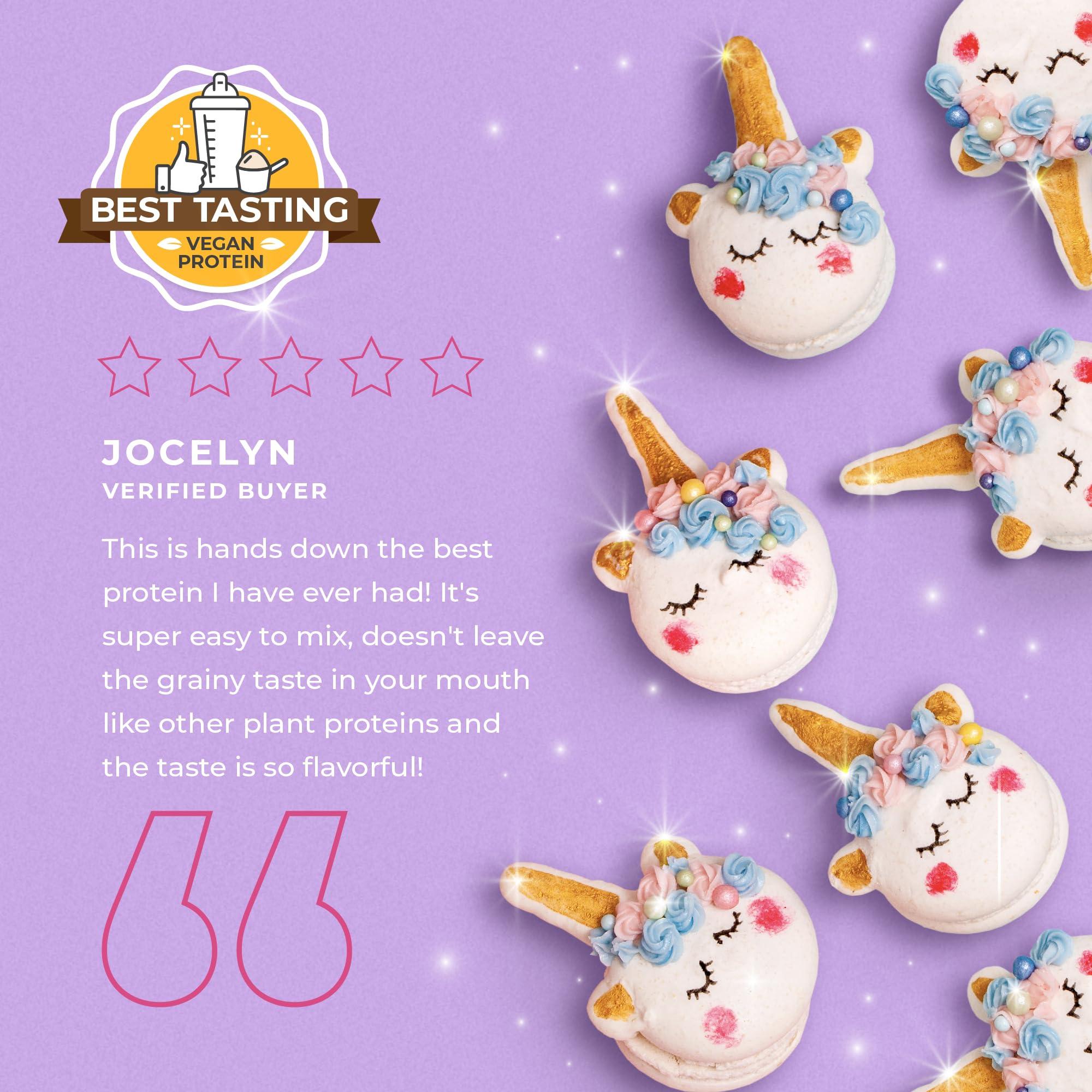 One Sol One Sol Protein Powder, Lean & Low Carb, No Bloating, Gluten Free, Lactose-Free, No Sugar Added, Soy Free, Non-GMO, 100% Plant-Based & Vegan Friendly (Unicorn Milkshake)