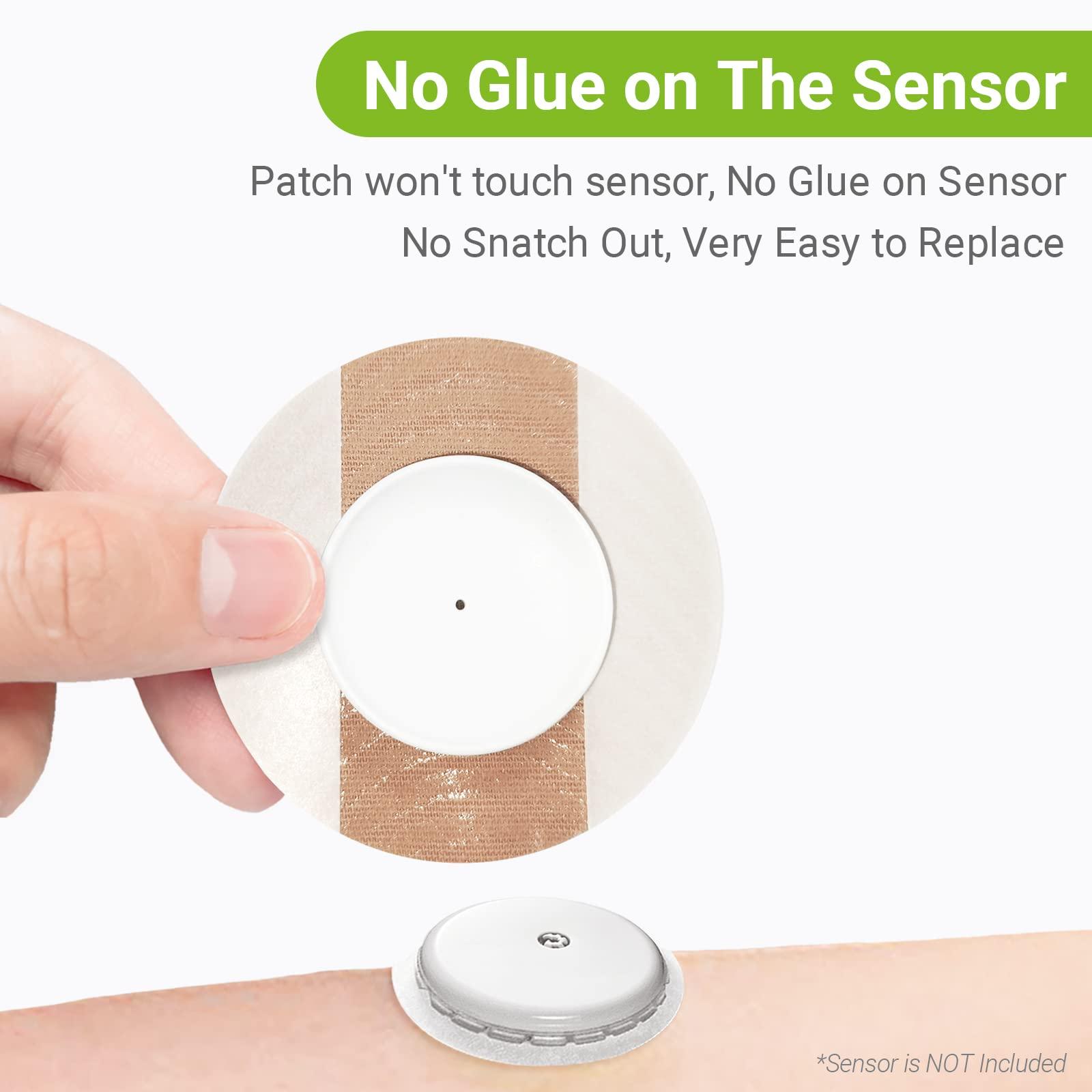 Kovoq Kovoq - Libre 2 Sensor Covers - 25-Pack Waterproof Adhesive Patches for Freestyle Libre 2 Sensor with Hard Cover for Reliable Protection Against Bumps and Scratches, Breathable and Hypoallergenic(TAN)