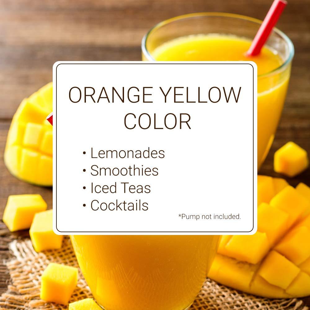 Monin Monin - Mango Syrup, Tropical and Sweet, Great for Cocktails, Sodas, and Lemonades, Gluten-Free, Non-GMO (1 Liter, 2-Pack)