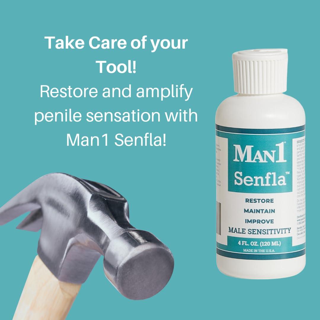 Man1 Man Oil Man1 Senfla: Restore Penile Sensation. Formulated for Men Who Have Experienced Diminished Sensitivity. Enhance and Maintain Penis Feeling and Bring Back The Spark in Your Life