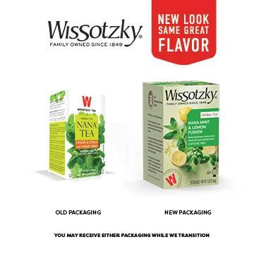 Wissotzky Tea Wissotzky Nana Mint & Lemon Fusion Tea, 20 Tea Bags | Invigorating Blend | Caffeine Free Tea | Digestive Support