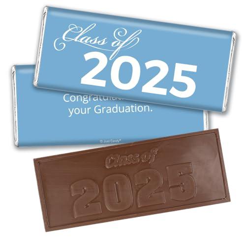 Just Candy 36ct Light Blue Graduation Candy Party Favors Class of 2024 Wrapped Chocolate Bars by Just Candy