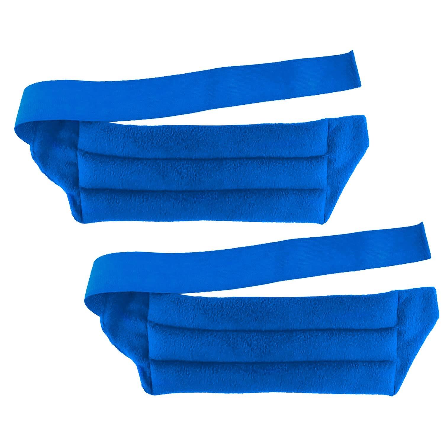 MY HEATING PAD Microwavable Heating Pads for Lower Back and Menstrual Cramps - Moist Microwave Heating Pads for Muscles and Joints - Natural Microwave Hot Packs Heat Pads for Lower Back Pain - 2 Packs Blue