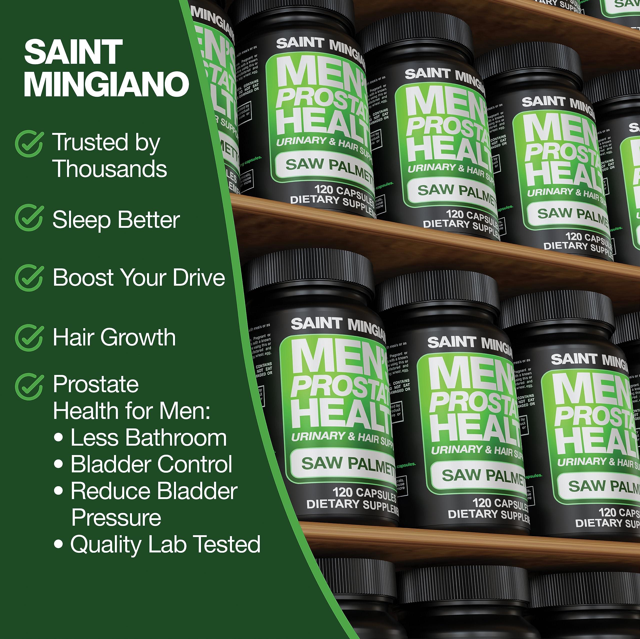Saint Mingiano Saint Mingiano Kidney Support Cleanse Detox & Repair 120 Casuals - Together with - Men\'s Prostate Health Advanced Prostate Supplements - 120 Capsules