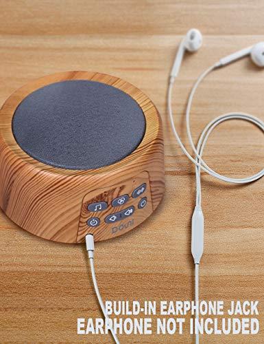 Douni Douni Sleep Sound Machine - White Noise Machine with Soothing Sounds Timer & Memory Function for Sleeping & Relaxation,Sleep Therapy for Kid, Adult, Nursery, Home,Office,Travel.Wood Grain