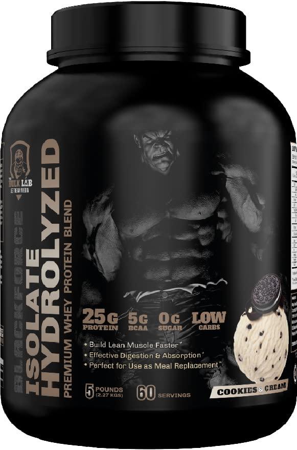 THE HULK LAB THE HULK LAB Whey Protein Isolate (Cookie & Cream) 5LBS - Isolate Protein Powder, Non-GMO - Free Protein Sampler in Your First Purchase!