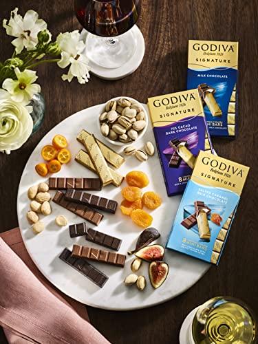Godiva Chocolatier Godiva Chocolatier Chocolate Signature Mini Bars,72% Cacao Dark, 3.1 Ounce (Pack of 12)