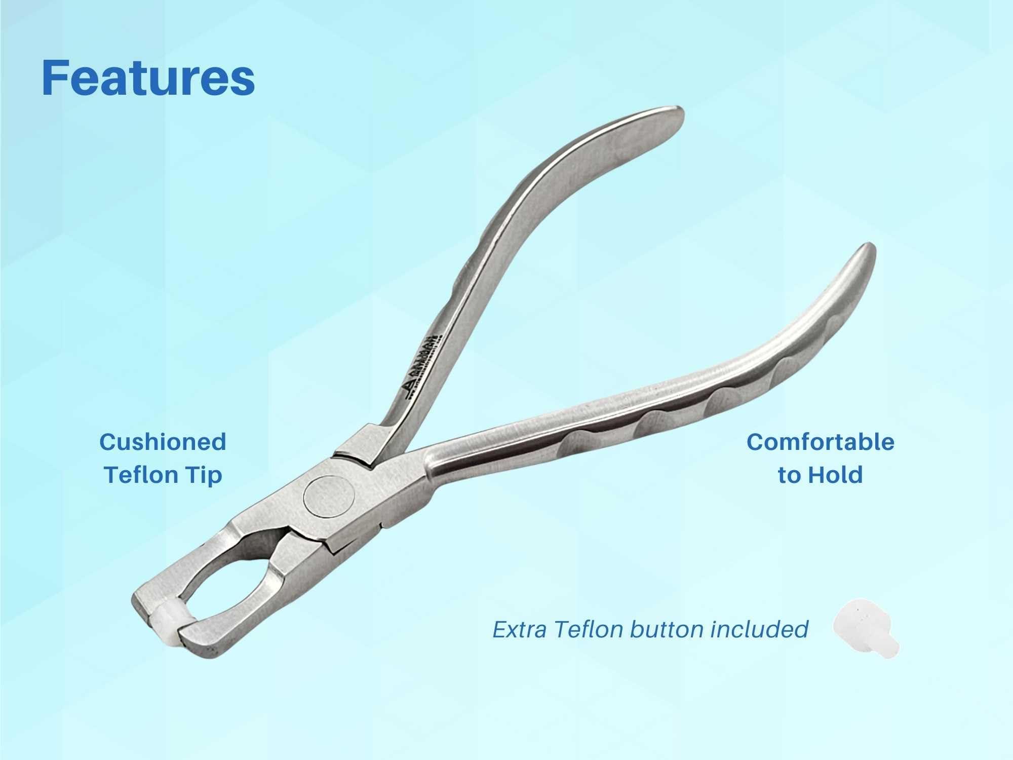 Artman Instruments ARTMAN INSTRUMENTS Molar Band Remover Pliers  Orthodontic Braces Removal Tool  Stainless Steel, Autoclavable, Dental Braces Band Removing Pliers