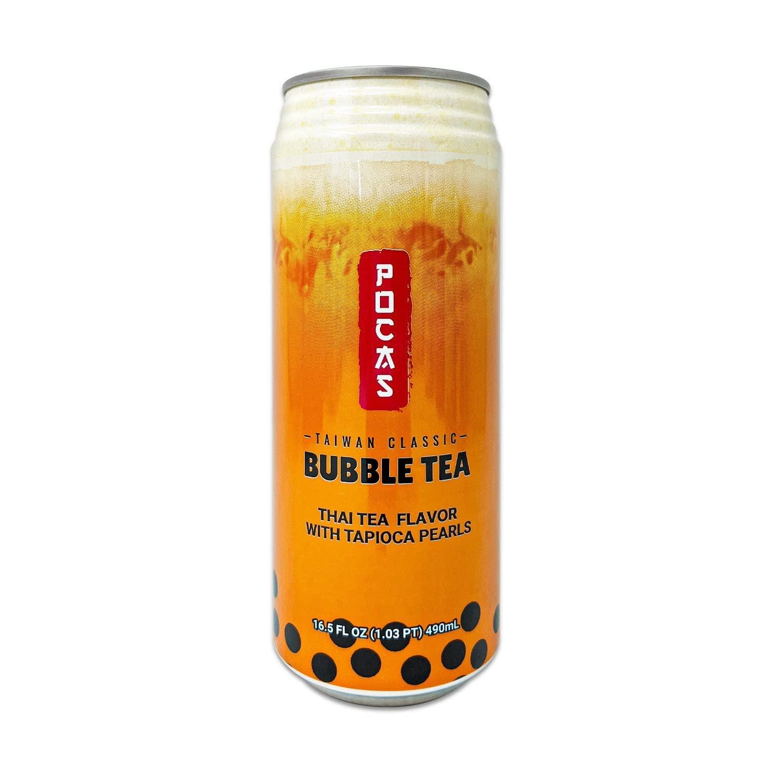 Pocas International POCAS BUBBLE TEA, Classic Taiwan Style Milk Tea with Tapioca Pearls. Ready to serve boba tea (9)