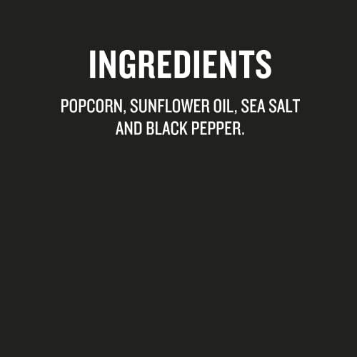 SkinnyPop SkinnyPop Sea Salt & Pepper Popcorn, Gluten Free, Non-GMO, Healthy Popcorn Snacks, Skinny Pop, 4.4oz Grocery Size Bags (12 Count)