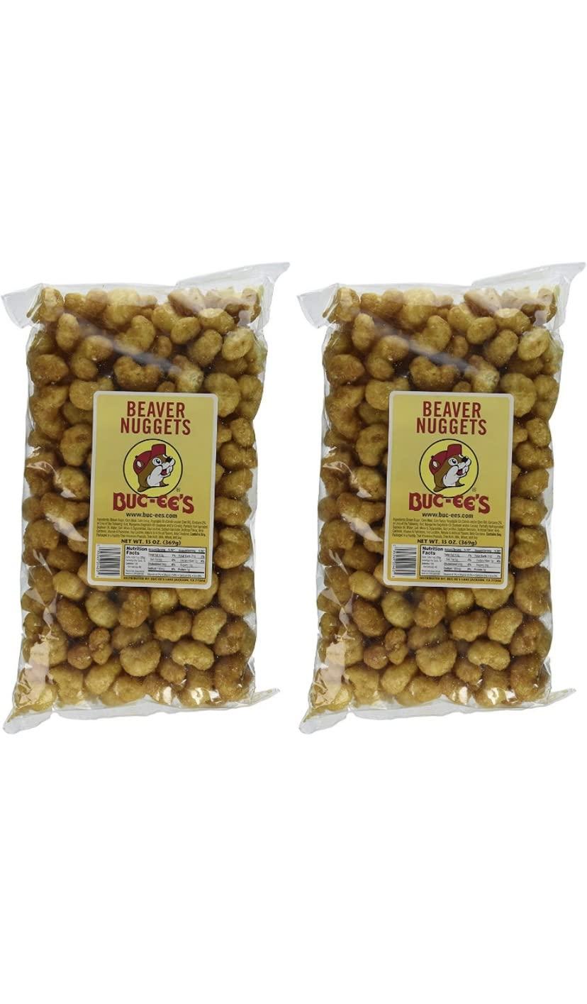 Buc-ees Buc-ees Beaver Nuggets Gluten-Free Sweet Corn Puff Snacks Bundle Pack of (2) 26 Ounces Total