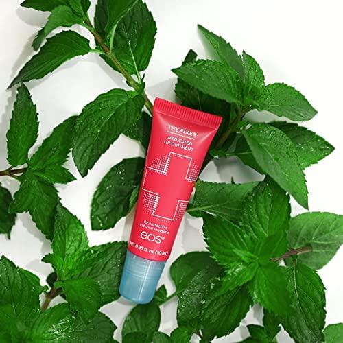 eos eos Medicated Lip Balm - The Fixer | Lip Care to Repair and Protect Chapped and Dry Lips | Instant Cooling and Pain Relief with Natural Ingredients | 0.35 oz