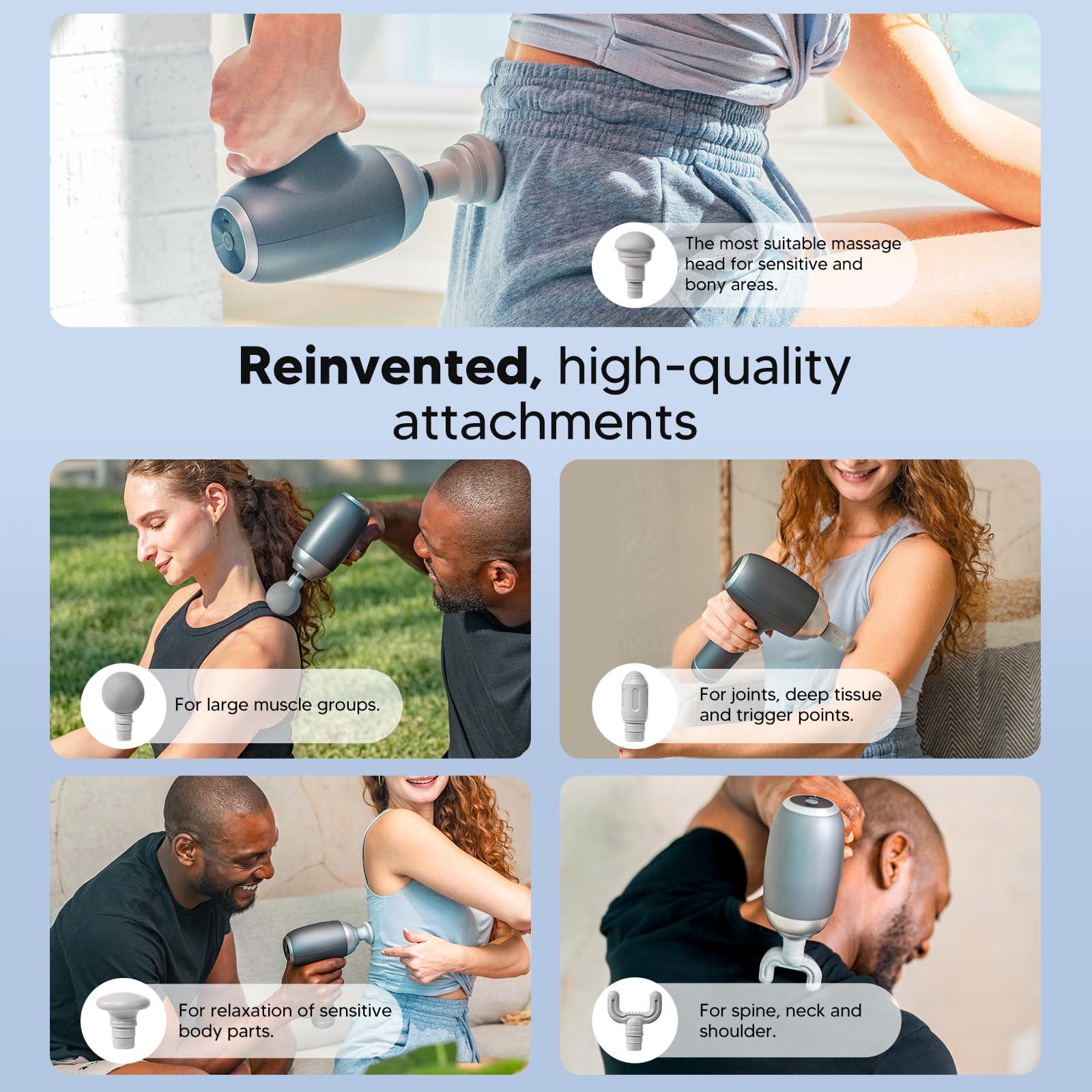 arboleaf arboleaf Massage Gun, Massage Gun Head and Head Massager Bundle