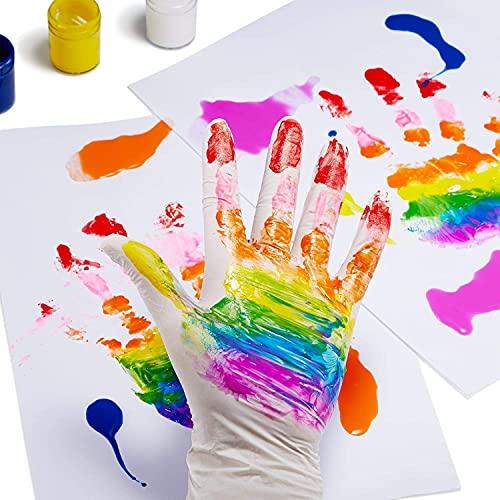 zomchain nitrile gloves Disposable Kid Gloves, Nitrile Gloves for 7-14 Years - Latex Free Gloves, Food Grade, Powder Free - for Halloween Preparation, Crafting, Painting, Gardening, Cooking, Cleaning - 100 PCS White