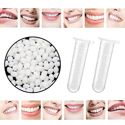 Ceonam 56 Pcs False Teeth Dental Complete Acrylic Resin Denture Teeth, 2 Set Whole Teeth Synthetic Polymer Denture Tooth, 23 Shade A3 Upper + Lower Dental Materials for Replacement, DIY, or Halloween