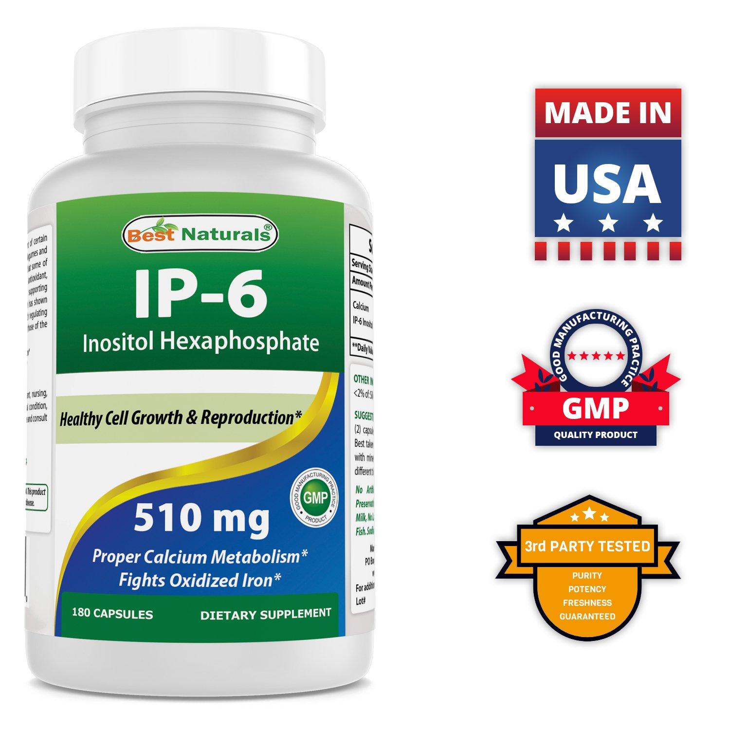 Best Naturals Best Naturals IP-6 510 mg & Vitamin K2 (MK7) with D3